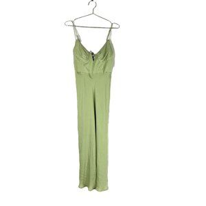 Lake Como Fitted Bodice Maxi Dress Avocado Green M NWT